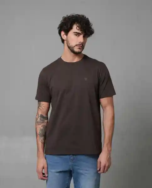 Camiseta Hombre Cafe S 100G001_CAF190814 Rifle