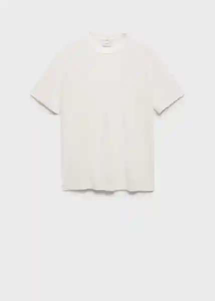 Camiseta Liman Blanco Talla L Hombre Mango