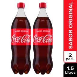Gaseosa Coca-Cola Sabor Original PET 1.5L x 2 Unds