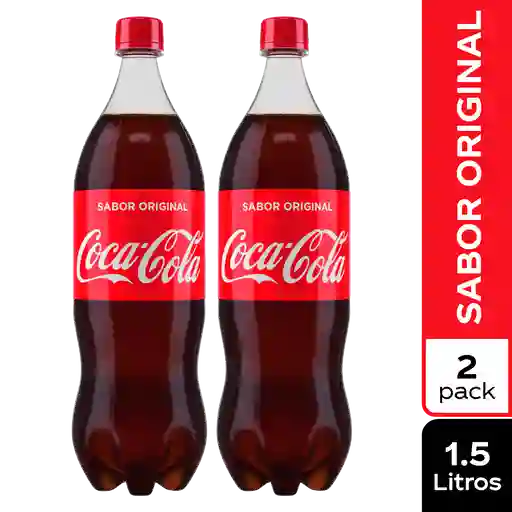 Gaseosa Coca-Cola Sabor Original PET 1.5L x 2 Unds