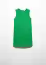 Vestido Corn Verde Talla S Mujer Mango