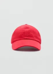 Gorra Slow Rojo Mujer Mango