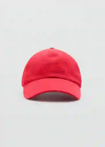 Gorra Slow Rojo Mujer Mango