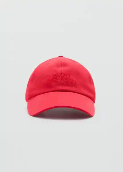 Gorra Slow Rojo Mujer Mango