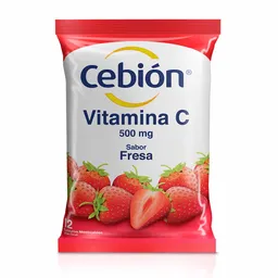 Cebion Vitamina C con Sabor a Fresa (500 Mg)