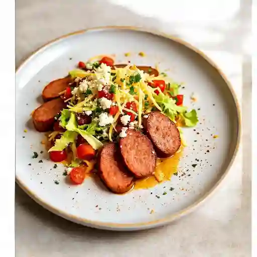 Salchipapa especial ranchera