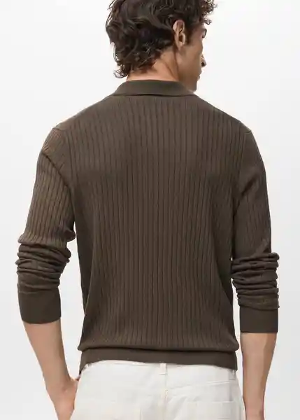Camiseta Polo Taurus Khaki Talla S Hombre Mango