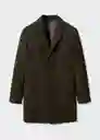 Abrigo Hake Khaki Talla M Hombre Mango