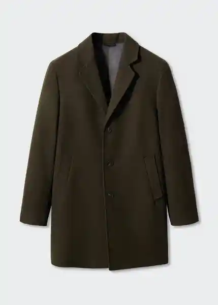 Abrigo Hake Khaki Talla M Hombre Mango