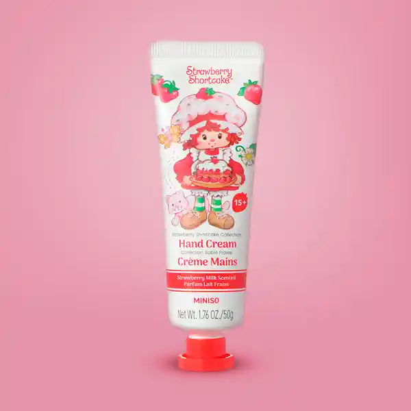 Crema Para Manos Leche de Fresa Serie Rosita Fresita Miniso