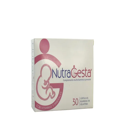 NutraGesta Complemento Multivitamínico Prenatal- Capsulas Blandas de Gelatina