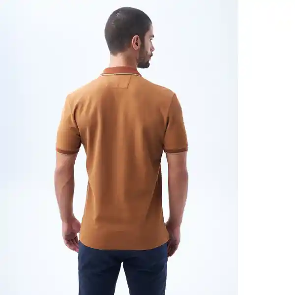 Camiseta Hombre Café Talla L 802F004 Americanino