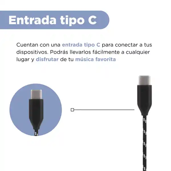 Audifonos Intrauditivos Tipo C Modelo Negro Pa369 Miniso