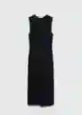 Vestido Fertina Negro Talla S Mujer Mango
