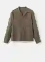 Sobrecamisa Milton Khaki Talla M Hombre Mango