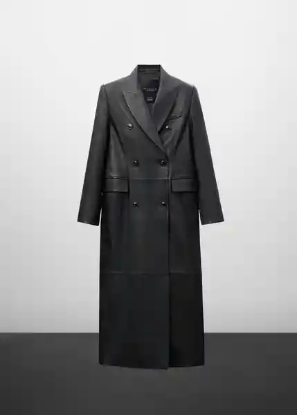 Abrigo Liza Negro Talla XL Mujer Mango