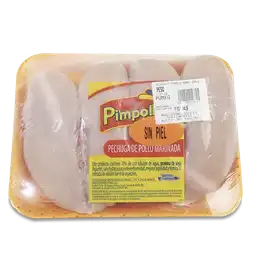 Pimpollo Pechuga Sin Piel Marinado Refrigerado