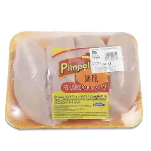 Pimpollo Pechuga Sin Piel Marinado Refrigerado