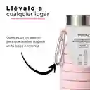 Miniso Termo de Silicona Plegable Rosa 550 mL