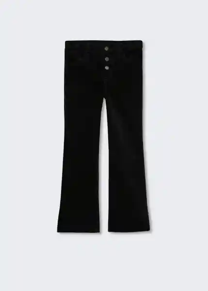 Pantalón Velveton Negro Talla 11 Niñas Mango