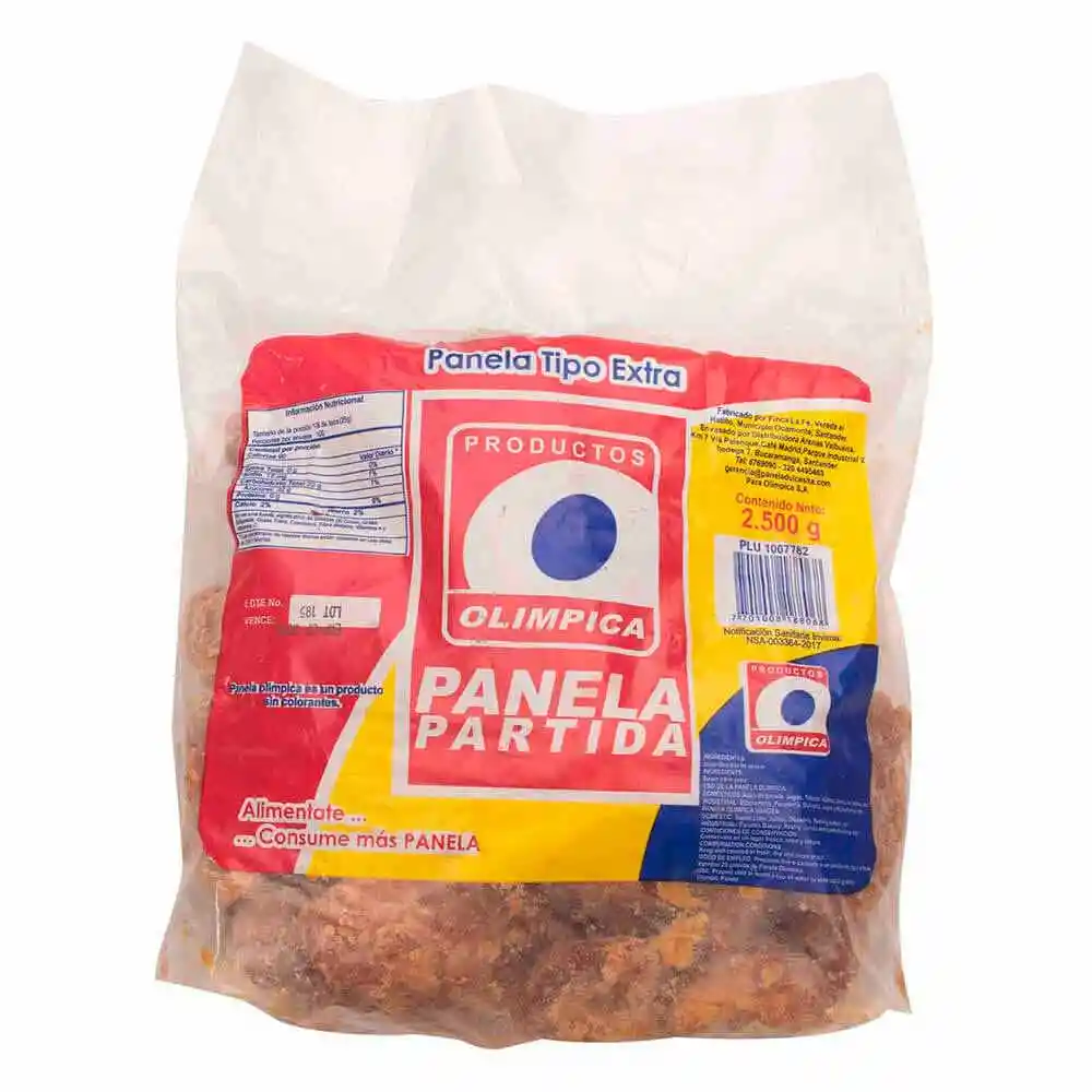 Panela Olimpica Partida 2,5 Kg