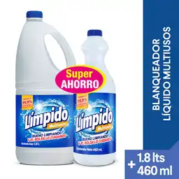 Límpido Blanqueador Líquido Multiusos Original