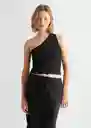 Top Brilli Negro Talla 19 Teen Niñas Mango