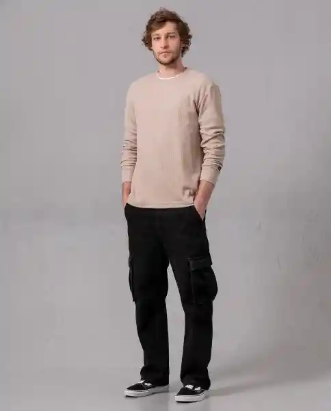 Camiseta Manga Larga Hombre Beige Ceramica Claro XXL 64862 Rifle