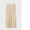 Falda Goldi-A Beige Talla S Mujer Mango