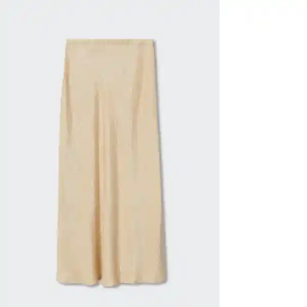 Falda Goldi-A Beige Talla S Mujer Mango