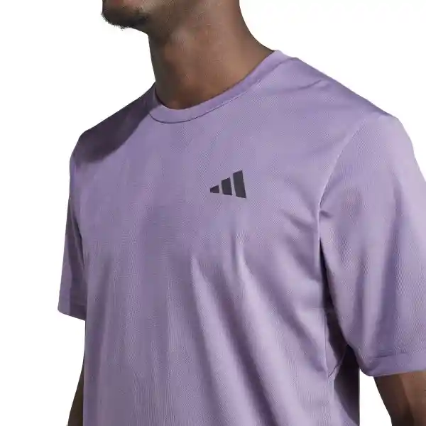 Adidas Camiseta Tr-es+ Camo Tee Hombre Morado Talla L IJ9606