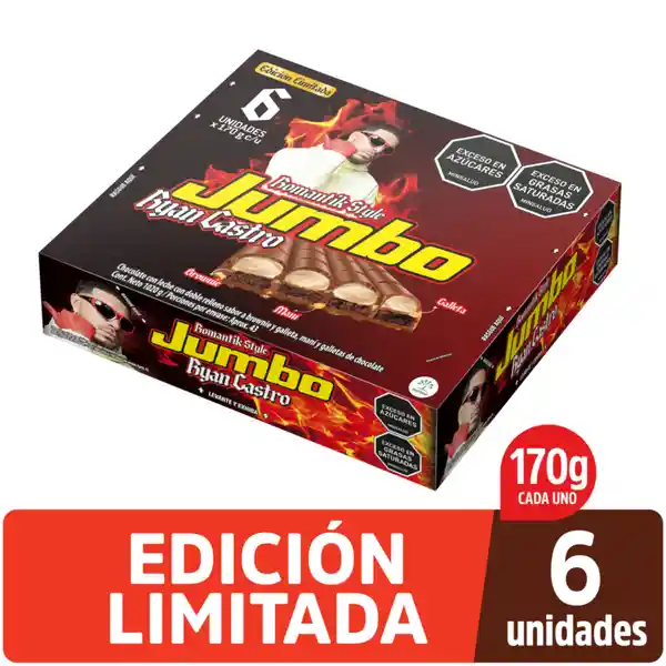 Golosina Jumbo Ryan Castro 12 Plegadizas x 6 Und x 170 g