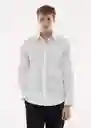 Camisa Play Blanco Talla XXL Hombre Mango