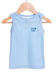 Camiseta Sleeveless Para Bebé 0/3 Meses Azul 75923 People