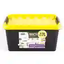 Great Plastic Caja Organizadora Brico. Negro Con Tapa Amarilla. Capacidad 17 Litros. Ideal Para Guardar Herramientas. Sku 210061. Sku 8429905042700