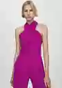 Enterizo Mono Julia 2 Morado Talla S Mujer Mango