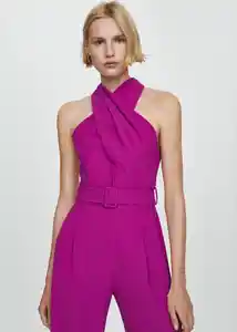 Enterizo Mono Julia 2 Morado Talla S Mujer Mango