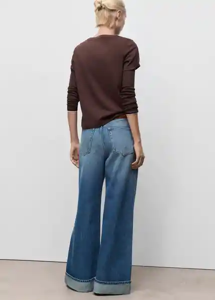 Jean Carlota Tejano Medio Talla 38 Mujer Mango