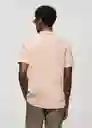 Camiseta Polo Ezequi Rosa Pastel Talla S Hombre Mango