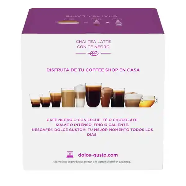 Cápsulas de Té Chai NESCAFÉ DOLCE GUSTO Chai Tea Latte x 159g