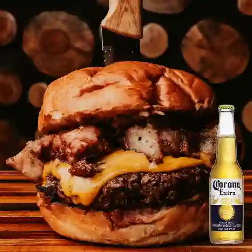 Combo Hamburguesa Bro´s + Corona Extra 355 ml