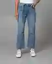 Jean Straight Mujer Azul Denim Medio Talla 16 41372 Rifle