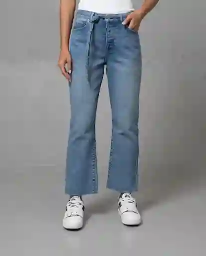 Jean Straight Mujer Azul Denim Medio Talla 16 41372 Rifle