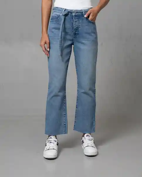 Jean Straight Mujer Azul Denim Medio Talla 16 41372 Rifle