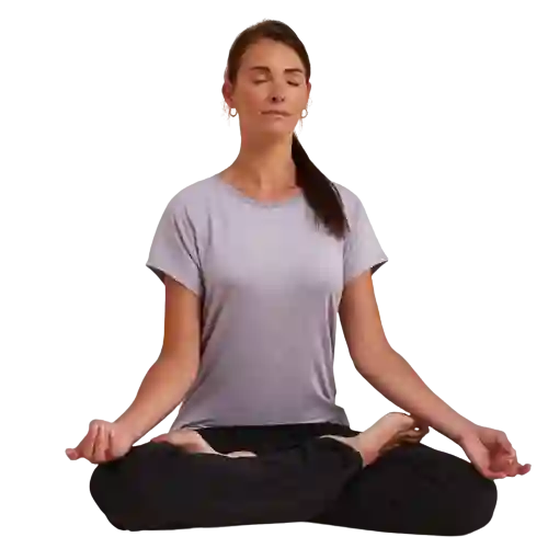 Kimjal Camiseta Yoga Suave Mujer Lavanda Talla S