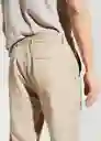 Pantalón Darren Beige Talla 42 Hombre Mango