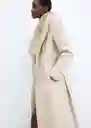 Abrigo Dolce Piedra Talla XS Mujer Mango