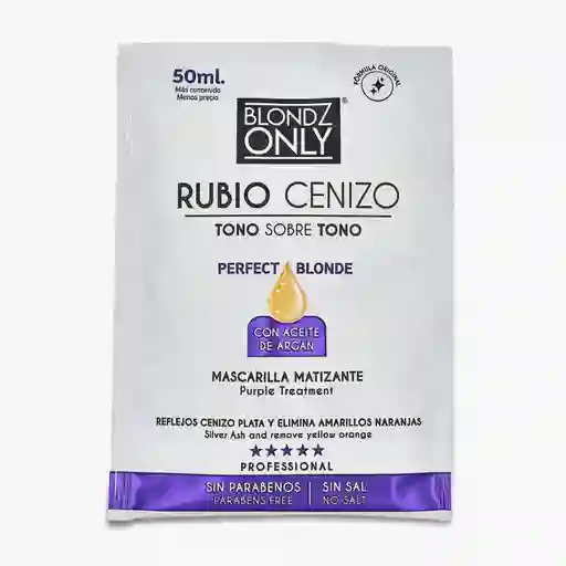 Blondz Only Mascarilla Matizante Rubio Cenizo