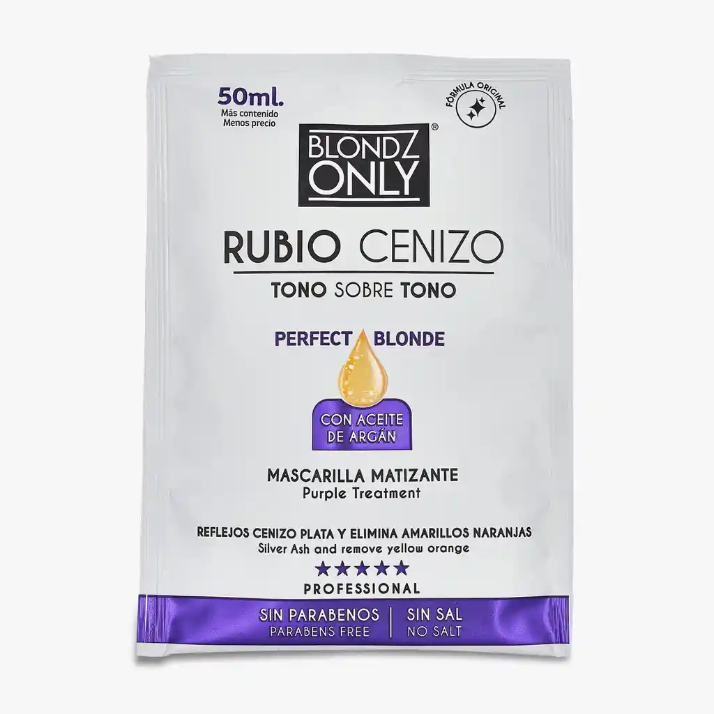 Blondz Only Mascarilla Matizante Rubio Cenizo