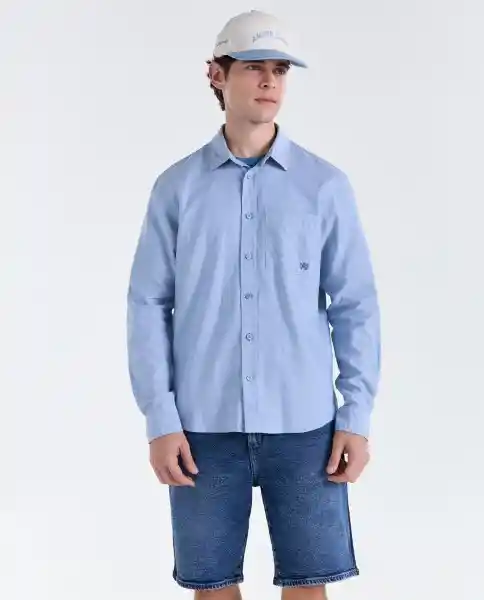 Camisa Hombre Azul Talla XXL 819G502_AZU184220 Americanino